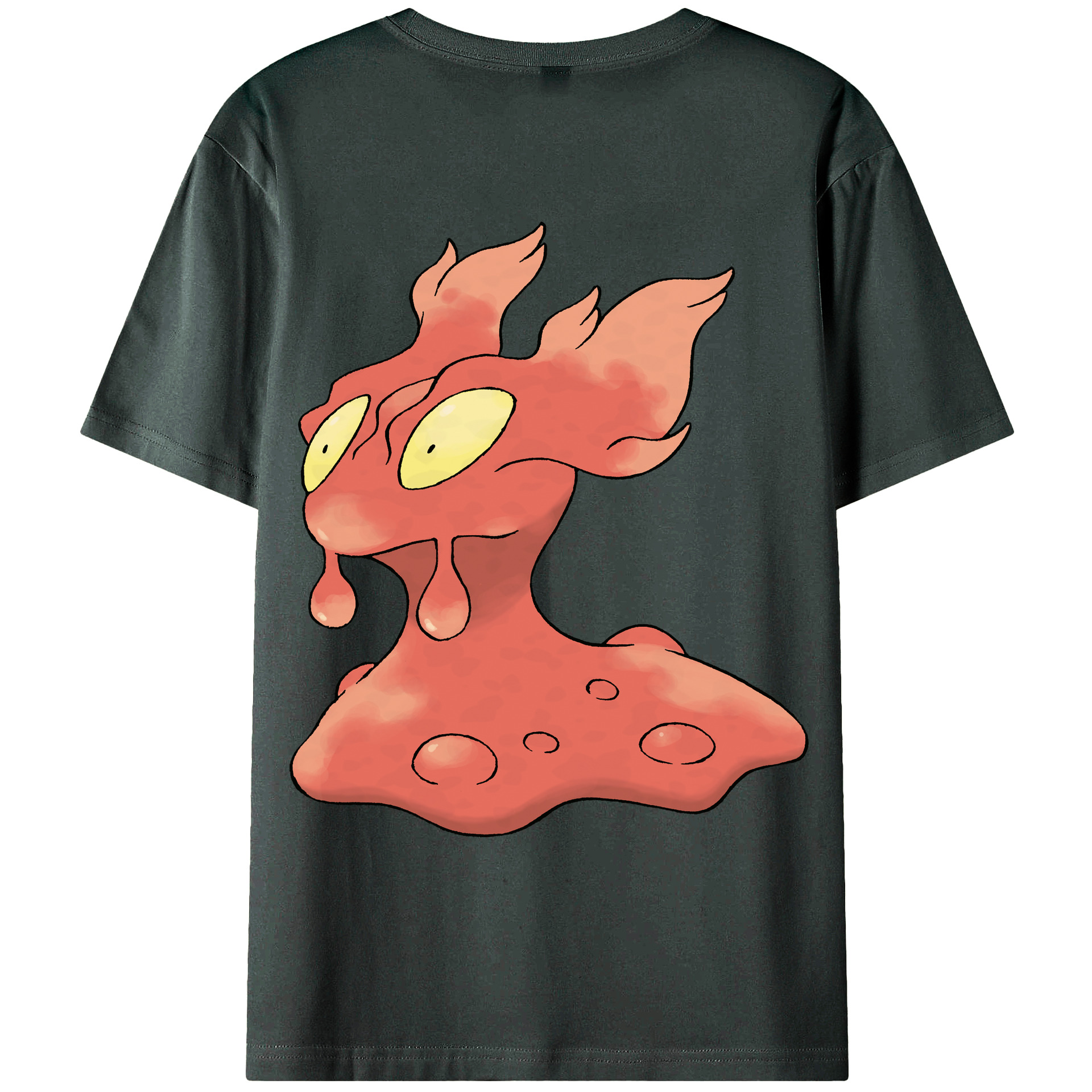 （画像用） ポケットモンスター Pokémon 綿100％ メンズ半袖Tシャツ（バックプリント） 通気性